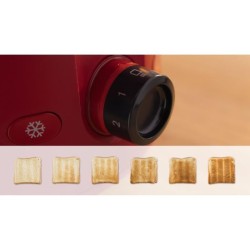 Toaster - BOSCH -  TAT2M124 MyMoment - Rouge - 2 tranches - centrage automati...