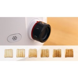 Toaster - BOSCH -  TAT2M121 MyMoment - Blanc - 2 tranches - centrage automati...