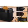 Toaster - BOSCH -  TAT2M123 MyMoment - Noir - 2 tranches - centrage automatiq...