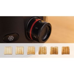 Toaster - BOSCH -  TAT2M123 MyMoment - Noir - 2 tranches - centrage automatiq...