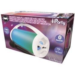 FLASHBOOM Enceinte Bluetooth portable entierement lumineuse avec micro filair...