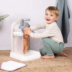 Baby Nurse - Douche - Cape de bain + pousse mousse - Douchette amovible et fo...