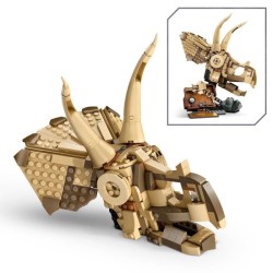 LEGO Jurassic World 76969 Les fossiles de dinosaures : le crâne du tricératop...