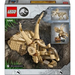 LEGO Jurassic World 76969 Les fossiles de dinosaures : le crâne du tricératop...