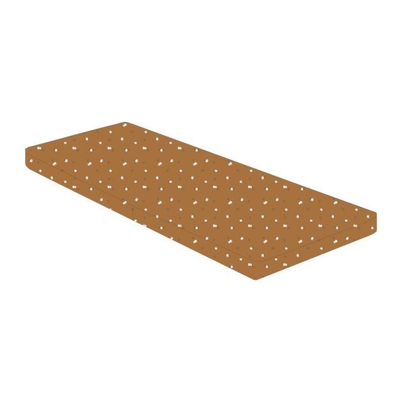 Matelas pliant - Tissu - 60x120 cm - Epaisseur 5cm - 2 volets - BOUBOU - DOMIVA