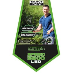 Raquette de Badminton TALBOT TORRO Speed 5500 - Aluminium - 56,5 cm de long -...