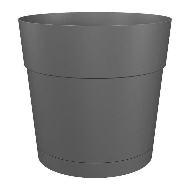 ARTEVASI Pot de fleurs rond CAPRI LARGE - Plastique - Réservoir d'eau - diame...