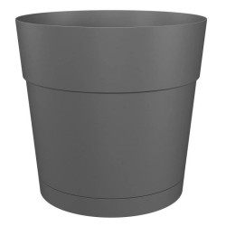 ARTEVASI Pot de fleurs rond CAPRI LARGE - Plastique - Réservoir d'eau - diame...