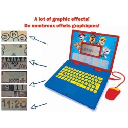 LEXIBOOK - Ordinateur éducatif bilingue La Pat 'Patrouille - 124 activités (F...