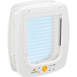 FERPLAST Chatiere plastique Swing - 26,2 x 10,2 x 31,2 cm - Blanc - Pour gran...