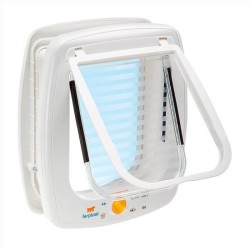 FERPLAST Chatiere plastique Swing - 26,2 x 10,2 x 31,2 cm - Blanc - Pour gran...
