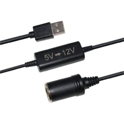 Convertisseur USB 5V vers 12V- HTC TECHNIC - Puissance 12 W - Longueur du câb...