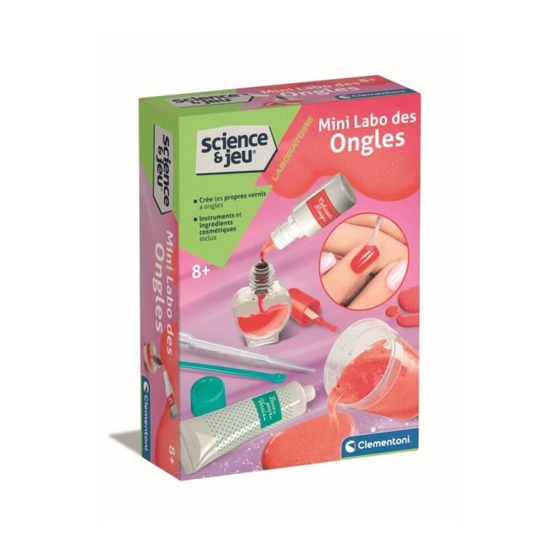 Clementoni - Sciences et Jeu - Mini Labo des ongles - Crée ton propre