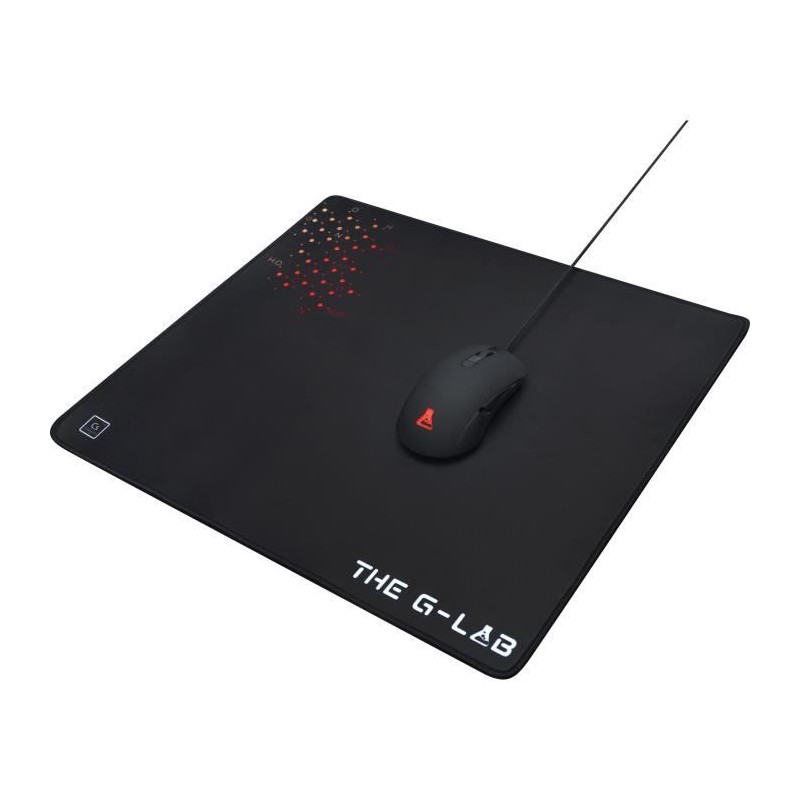 Tapis de Souris - XL - The G-Lab - PAD CAESIUM - 450x400x4mm - Noir
