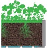 STEFANPLAST Bac a fleur/Jardiniere ETHICA rectangulaire 80 cm  - 80x36x35cm -...