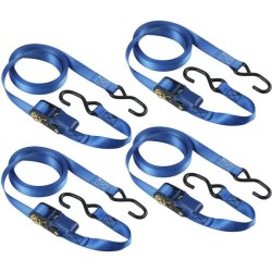 Kit de 4 Sangles d'arrimage - MASTER LOCK - 4367EURDAT - Avec crochets et cli...