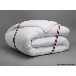 DODO Couette tempérée 300gr/m² anti-acarians VICTORIA 240x260 cm blanc