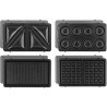 Appareil a croque-monsieur 4 en 1 WEASY - JOY600 - 4 plaques interchangeables...