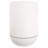Bac a fleurs rond - RIVIERA - GRANIT TULIPE - Plastique - D40 x H57 cm - Blanc