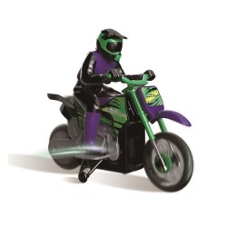 Moto Crosslander LEXIBOOK - Radiocommande 2.4 Ghz - Cascade extreme avec effe...