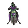 Moto Crosslander LEXIBOOK - Radiocommande 2.4 Ghz - Cascade extreme avec effe...