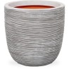 CAPI EUROPE Jardiniere NATURE RIB -  35x34 cm - Ivoire