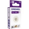 Brosse abrasive de précision DREMEL S472 - Diametre 25mm - Grain 120 - Pour P...