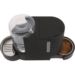 Distributeur de croquettes et d'eau M.PETS DUPLO 1,3kg/3L - 40x16.2x29.1 cm -...