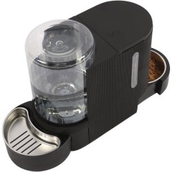 Distributeur de croquettes et d'eau M.PETS DUPLO 1,3kg/3L - 40x16.2x29.1 cm -...