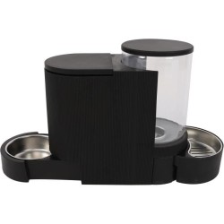 Distributeur de croquettes et d'eau M.PETS DUPLO 1,3kg/3L - 40x16.2x29.1 cm -...