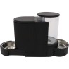 Distributeur de croquettes et d'eau M.PETS DUPLO 1,3kg/3L - 40x16.2x29.1 cm -...
