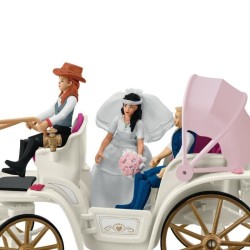 Figurine La caleche des mariés, des 5 ans, schleich 42641 HORSE CLUB,