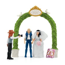 Figurine La caleche des mariés, des 5 ans, schleich 42641 HORSE CLUB,
