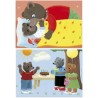 Puzzle - EDUCA - Petit Ours Brun : Ensemble de 2 puzzles de 20 pieces pour en...