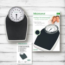 Pese-personne mécanique MEDISANA PSD 4046 - Design rétro chic - Graduation 50...