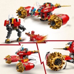 LEGO NINJAGO 71830 La moto tempete du robot de Kai - Jouet de construction po...