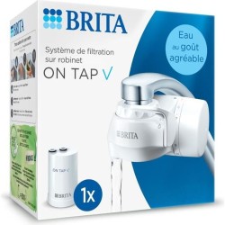 Systeme filtration a eau BRITA - ON TAP - Jusqu'a 4 mois d'eau filtrée - 3 mo...