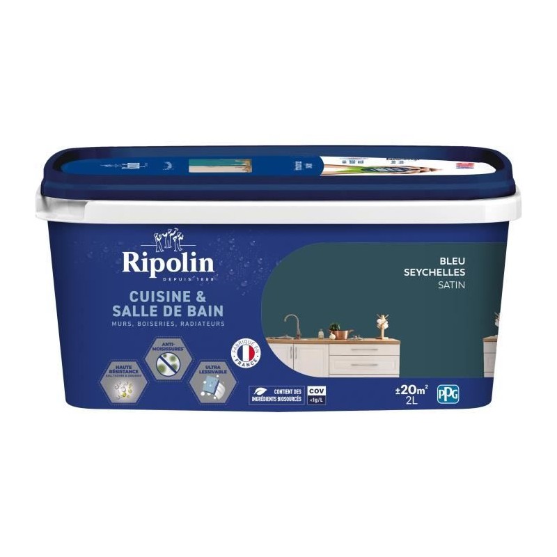 Peinture murs, boiseries, plafonds, radiateurs - RIPOLIN - Cuisine et bain - ...