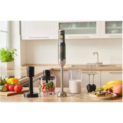 Mixeur plongeant 6 en 1 - SENCOR - SHB 6442BK - 1200 W - Technologie TITANIUM...