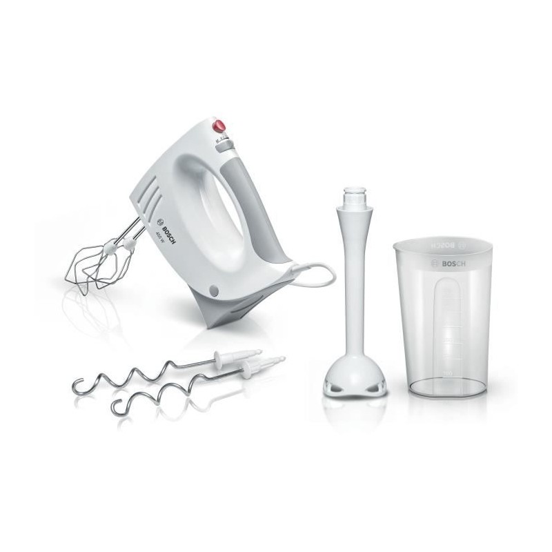 Batteur et mixeur plongeant - BOSCH - MFQ3540 - 450W - 5 vitesses - 2 fouets ...
