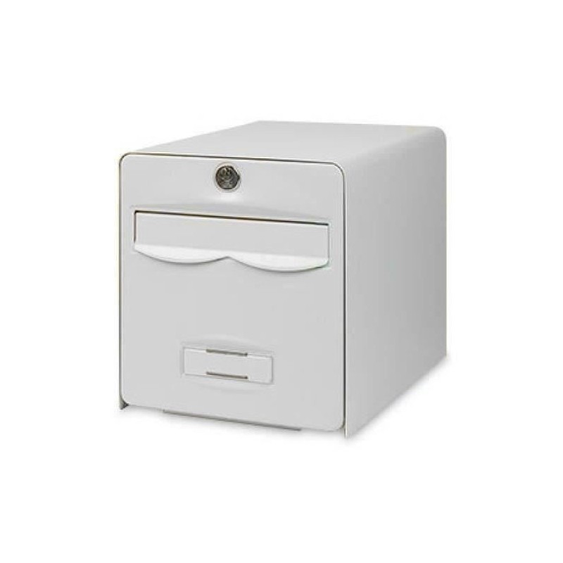 BURG WACHTER Boîte aux lettres Balthazar en acier galvanisé - 1 porte - Blanc