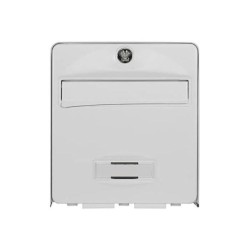 BURG WACHTER Boîte aux lettres Balthazar en acier galvanisé - 1 porte - Blanc