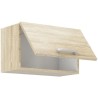 Meuble hotte porte basculante - Décor chene sonoma - L 60 x 31,6 x H 36 cm - ...