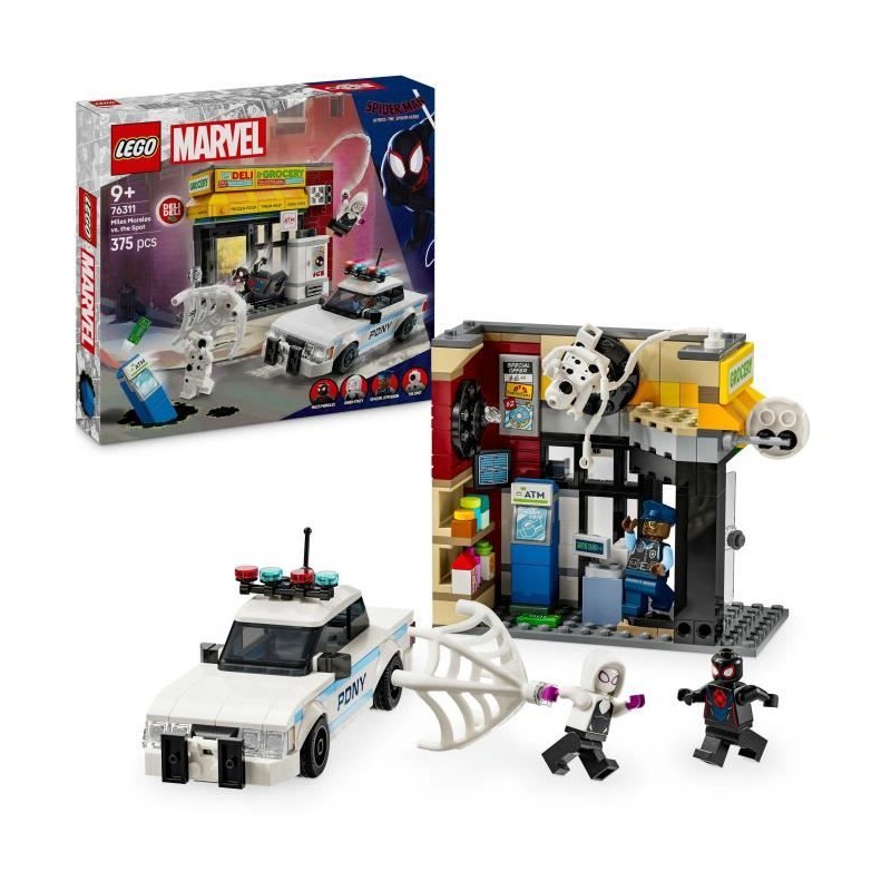 LEGO Marvel 76311 Spider-Verse : Miles Morales contre La Tache - Jeu pour gar...