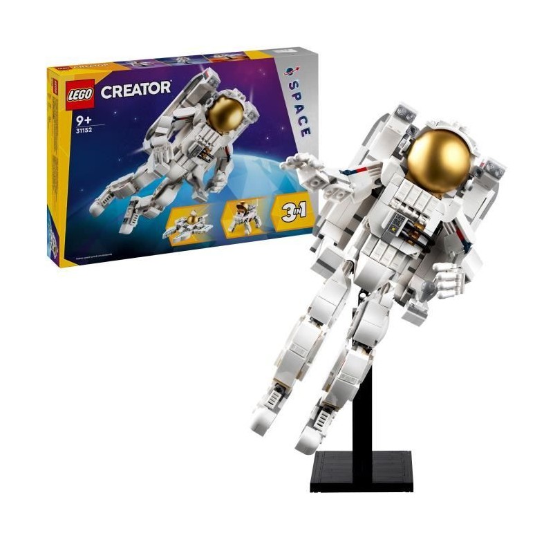 LEGO 31152 Creator 3en1 L'Astronaute dans l'Espace, Jouet de Construction ave...