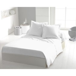 Drap plat - HOME LINGE PASSION - Microfibre 82 g - 240 x 300 cm - Blanc