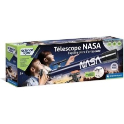 Clementoni Télescope Enfant NASA - Grossissement 300× - Trépied
