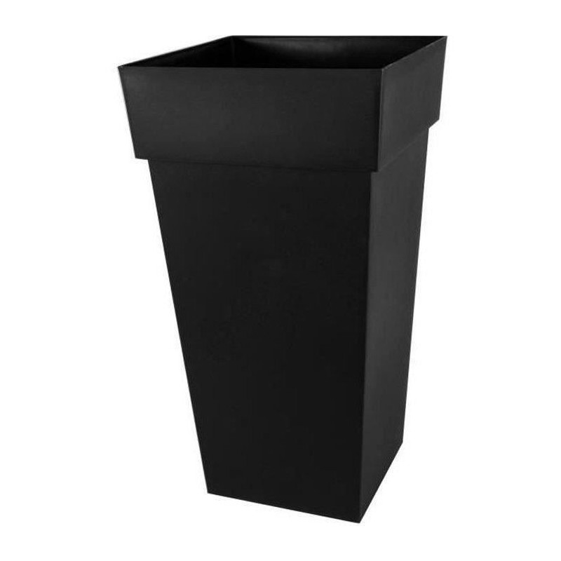 Pot de fleurs Carré XXL 43 cm - EDA - Toscane - 98 L - 43,3 x 43,3 x H. 80 cm...