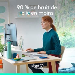 Souris - Sans fil - Logitech - Signature M650 - Blanc - Droitier