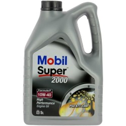 Huile moteur 10W-40 Synthétique - MOBIL - Super 2000 X1 - Formula-P  -bidon 5...